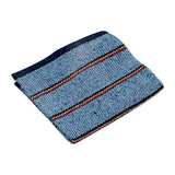 Jerga sarga gruesa de 1m x 48cm, azul..