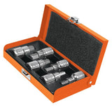 Cubos meanios punta hexagonal juego de 6 piezas de 6 mm a 17 mm entrada 1/2" truper..