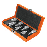 Cubos meanios punta torx juego de 7 piezas entrada 1/2"truper..