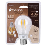 Bomillo 6w 120v de led luz calida con filamento volteck