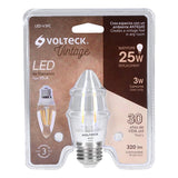 Bomillo 3w 120v de led luz calida con filamento volteck