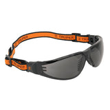 Lentes de seguridad coor gris con banda easrica truper..
