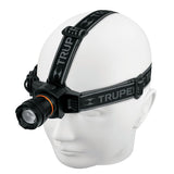 Linterna ed 120 umen para cabeza recargabe pastica truper..