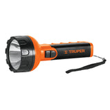 @linterna de led 125 lumen recargable plastica truper