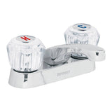 Mezcladora de lavaano 4" cuello nariz larga puños acrilico de laton foset basic