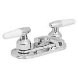 Mezcladora de lavaanos 4" cuello nariz larga puños palanca tipo cono de laton foset basic