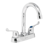 Mezcladora de lavaanos 4" cuello tipo bar puños palanca vuelta de laton foset basic