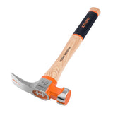 Martillo 25oz pulido uña recta ango adera con goa truper