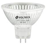 Bomillo 50w 12v de halogeno luz calida ase gx5.3 volteck