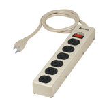 Multicontacto supresor, 6 entr, 600j, volteck