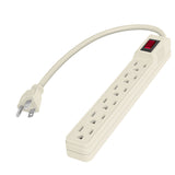 Multicontacto plastico,6 entradas voltech