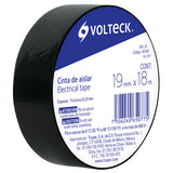 Tape aislane de elecricidad 18m negro voleck