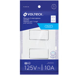 Interruptor doble blanco oslo volteck