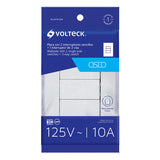Interruptor doble + 1 de 3 vas blanco oslo volteck