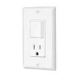Interruptor + tomacorrente blanco lnea classc volteck
