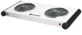 Estufa lctrica 1550w 2 hornillas blanca voltck