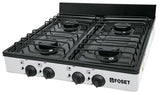 Estufa d gas 4 hornillas blanca acro porclanizado fost