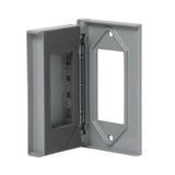 @tapa metalica de 1 ventana para interperie linea