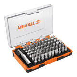 Juego de 60 puntas mixtas y extension magnetica truper expert..