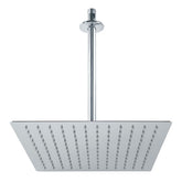 regadera de acero 12 con brazo satinado