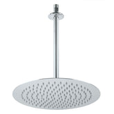 regadera redonda de acero inoxidable cromado 12