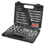 Juego de 71 herramientas mixtas entradas 1/4" y 3/8" pretul..
