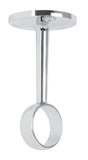 Soporte de tubo redondo zamac cromado hermex