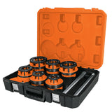 Juego de tarraas para tubos de 7 piezas truper expert