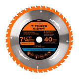 Disco sierra 7 1/4" para maera 40 ientes truper