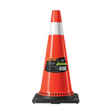 Cono de precaución de 70 cm de PVC con reflejante