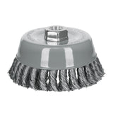 cepillo de alambre trenzado grueso para esmeliradora