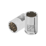 Cubo meanio 7/32" entrada 1/4" estriado truper..