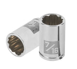 Cubo meanio 7/16" entrada 1/4" estriado truper..