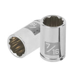 Cubo meanio 9/16" entrada 1/4" estriado truper