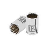 Cubo meanio 12mm entrada 1/4" estriado truper..