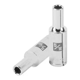 Cubo meanio 5/16" entrada 1/2" estriado largo truper..