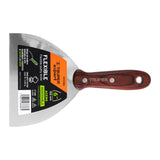 espatula acero inoxidable con mango de madera