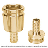 juego de conectores de aluminio macho hembra