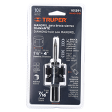 Mandril para barrenasierra 7/16" diaante truper