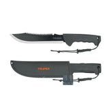Machete doble filo 10" cacha inyectada,