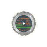 Disco sierra 7-1/4" multimaterial centro 5/8" e 60 ientes , truper..