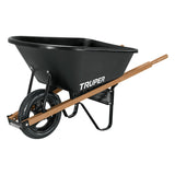 Carretilla 6ft3 plastia mangos de madera y goma imponhable truper