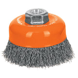 cepillo de alambre ondulado de eje m14 para esmeriladora angular