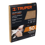 LIJA PARA MADERA GRANO 50 AMARILLA TRUPER