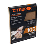 LIJA PARA MADERA GRANO 100 AMARILLA TRUPER