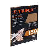 LIJA PARA MADERA GRANO 150 AMARILLA TRUPER