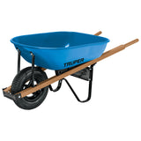 Carretilla 5.5ft3 mangos de madera y goma reforzada truper