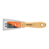 espatula de metal flexible mango de madera
