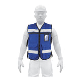 Chaleo azul rey para brigadista on inta de 2" alta visibilidad truper