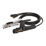 Juego de cables con portaelectrodo y pinza de tierra de conector rapido truper